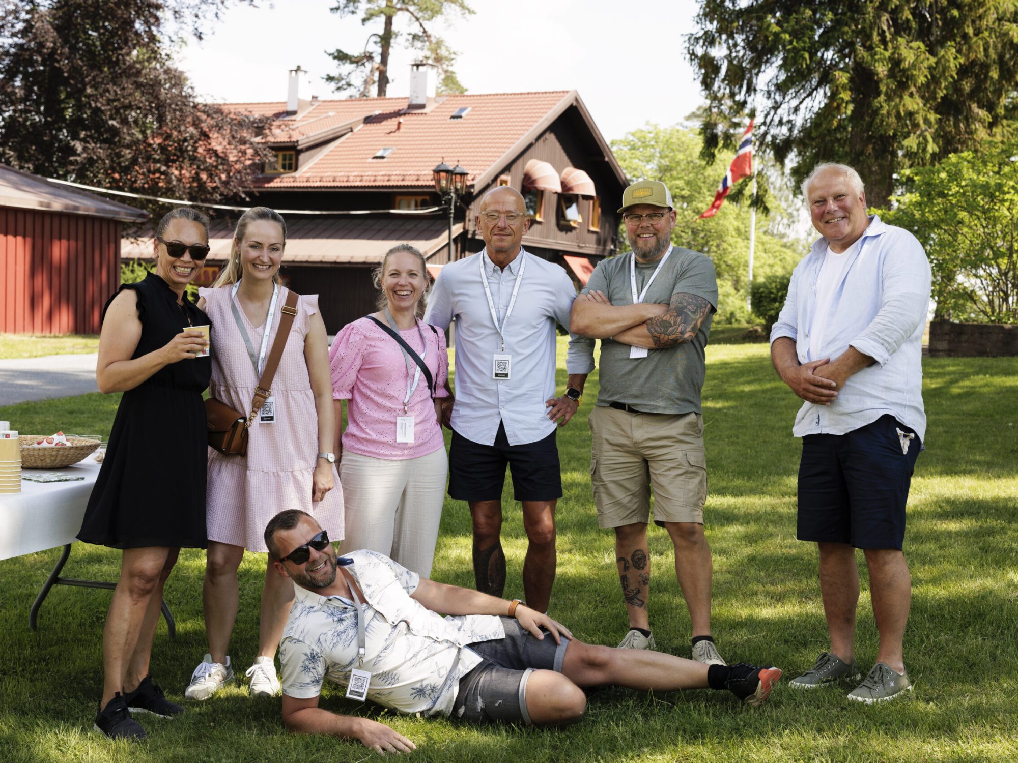 bildet viser en gruppemennesker fra Godhavn og Brusetkollen