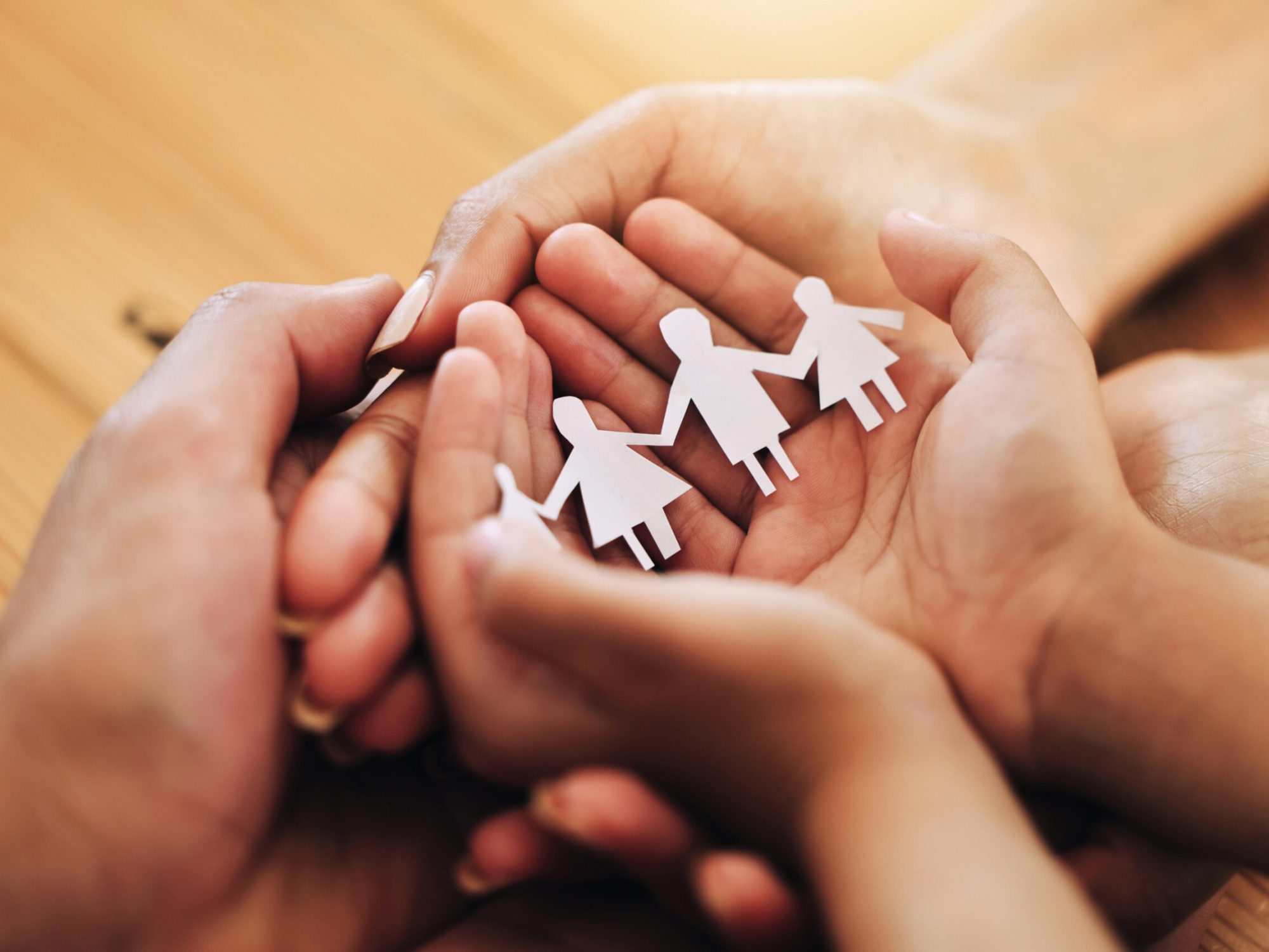 hands-family-paper-cutout-support-connection-link-bonding-foster-care-adoption-palm-parents-child-with-parenthood-art-craft-with-solidarity-community-with-trust